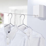 مجفف الملابس المميز ذات أسلاك متينة وطويلة قابلة للسحب من الفولاذ المقاوم للصدأ بدون ثقب أو سلك ملابس مثبت على الحائط